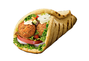 naan falafel